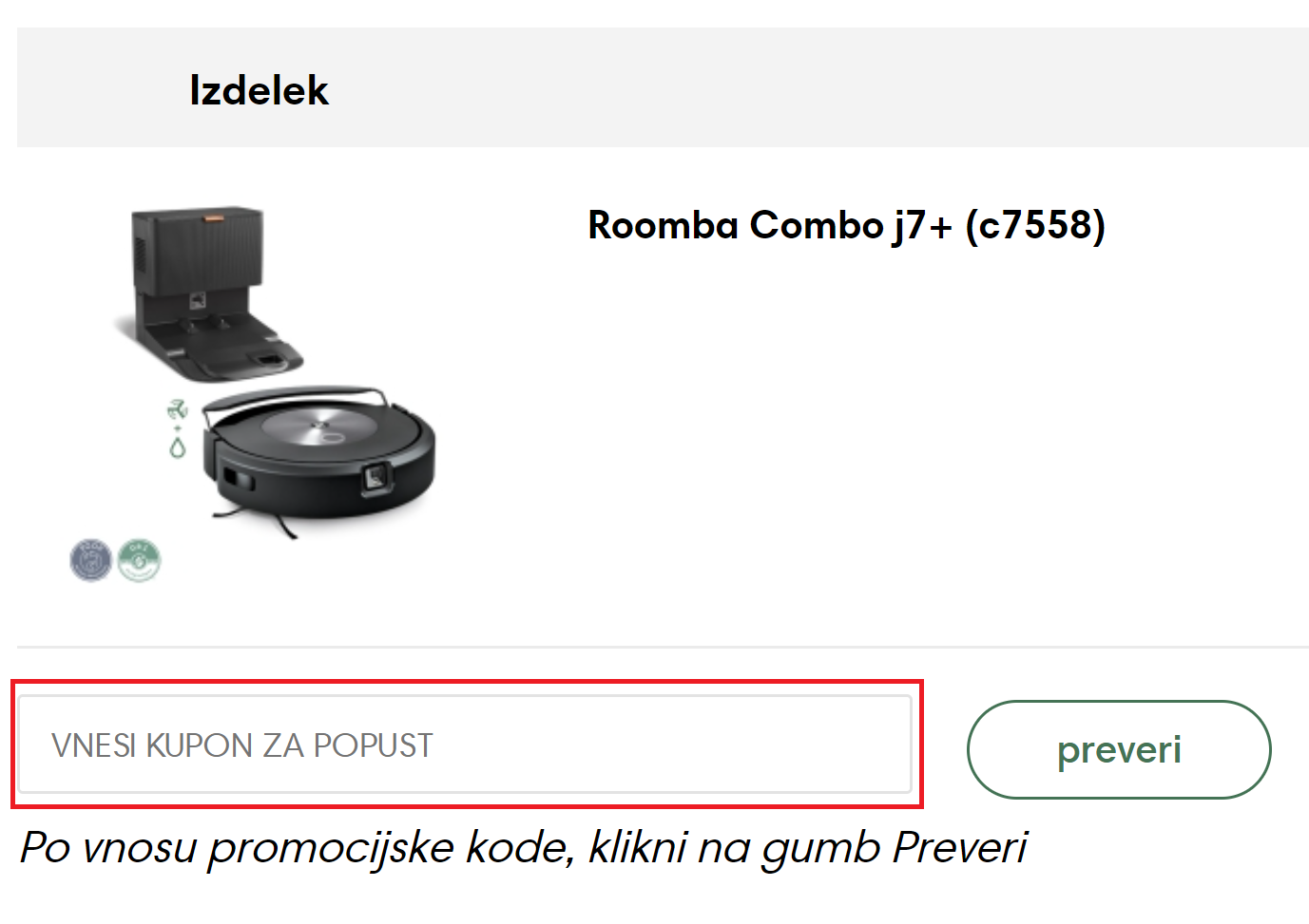 iRobot koda za popust